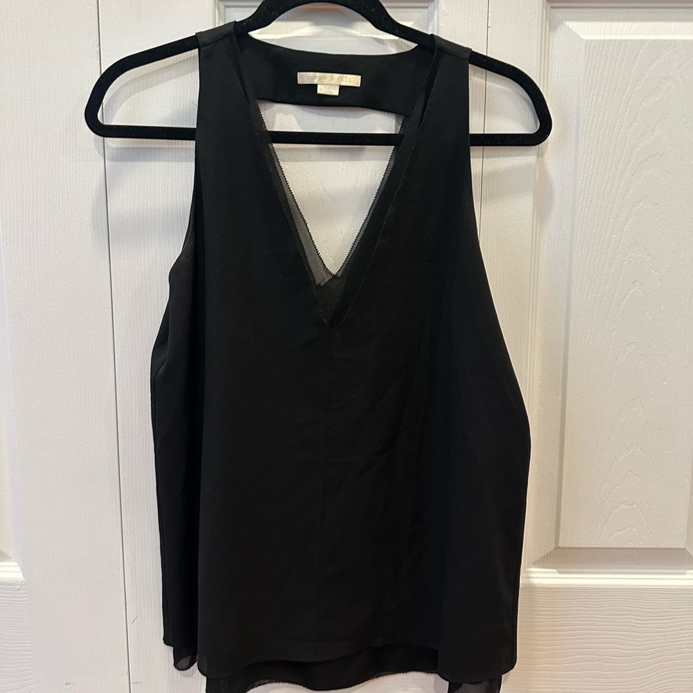 Beautiful black sleeveless blouse - Cooper and Ella